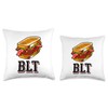 Delicious Bacon Lettuce Tomato Sandwich Graphic Throw Pillow