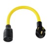 PLIS TT-30P to L14-30R Heavy Duty Generator Adapter,10AWG*3C Generator Flexible