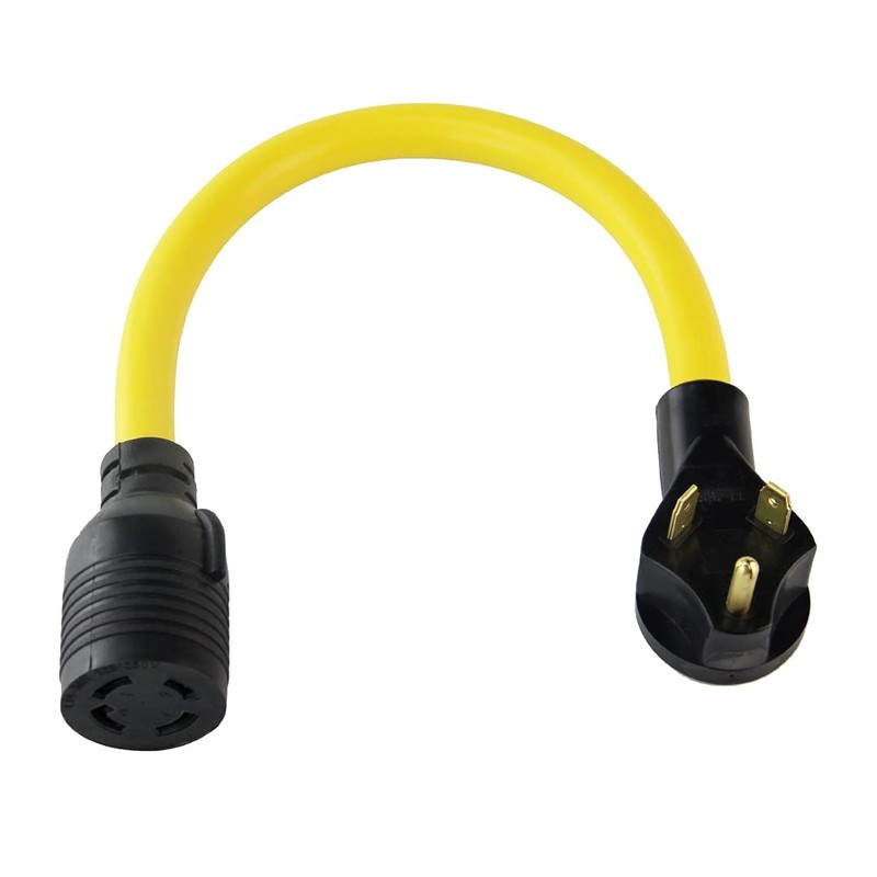 PLIS TT-30P to L14-30R Heavy Duty Generator Adapter,10AWG*3C Generator Flexible