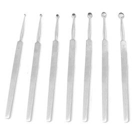 AAProTools Set of Fox Dermal Curette 1,2,3,4, 5,6,7mm