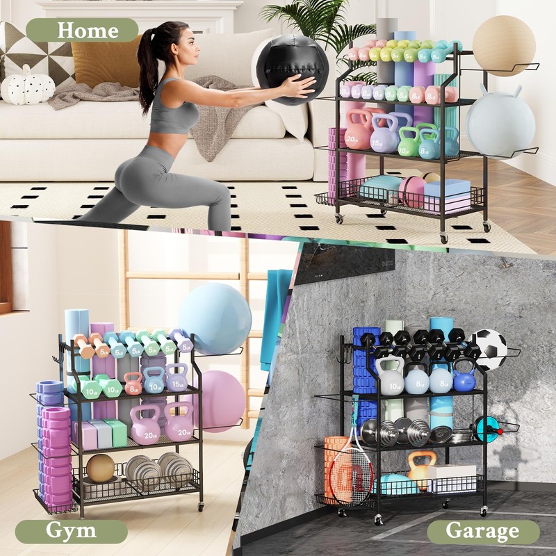 Hadulcet Dumbbell Rack, Heavy Duty Weight Rack for Home Gym,