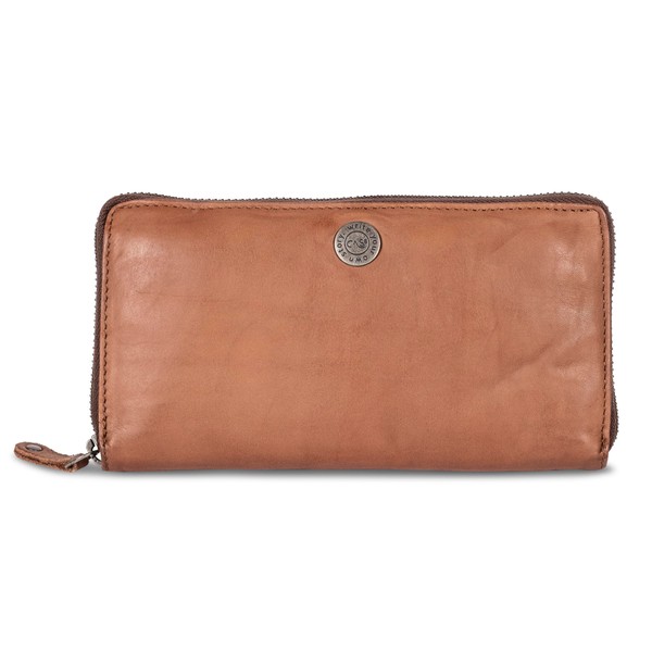 Cas8 Women's Washed Leather Purse with Practical Change and Card