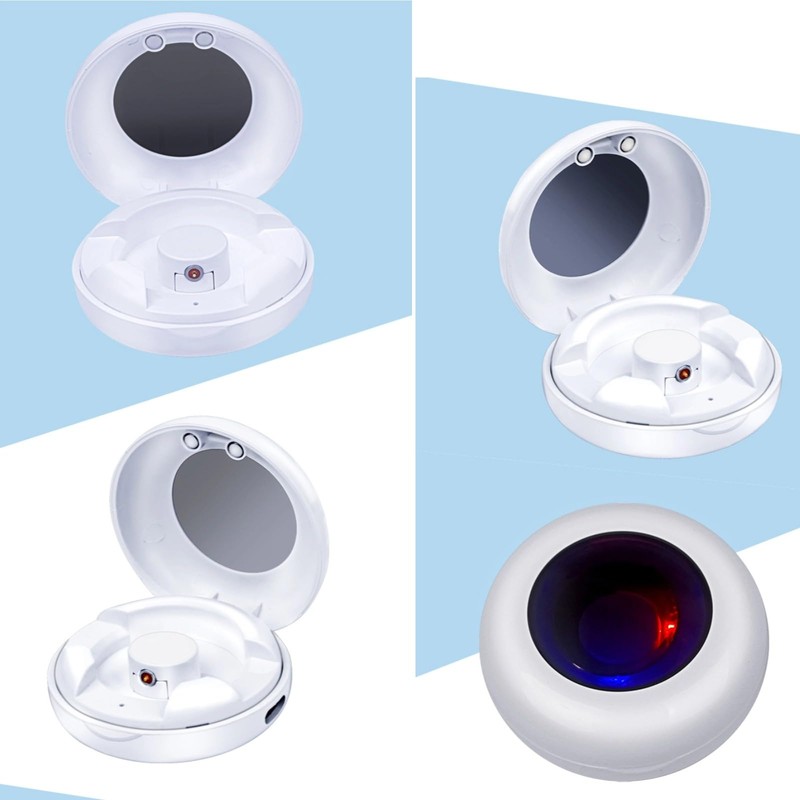 Smart Ring Charging Case Magnetic Charging Compartment Compact Box Portable