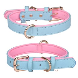 ABRRLO Dog Collar for Small Medium Large Dogs Comfortable and Adjustable (Blue M)