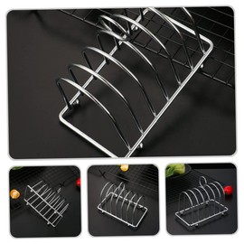 UPKOCH Bread Stand Household Tools Braiding Tools Stainless Steel Airfryer Toast Stand Stainless Steel Metal Bread Stand Hot Air Fryer Stand Table Toast Holder for