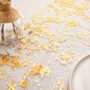 WELTRXE Table Runner Net with Gold Foil 28 x 15