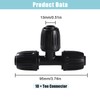 VooGenzek 10 PCS 16mm Drip Irrigation Fittings, Barbed Tee Connector,