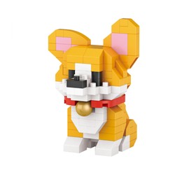 Corgi Micro Building Bricks Kits, Cute Dog Mini Building Blocks Set, Colorful Animals Toy Educational Creative Model Building, for Girls and Boys Age 8-17, Gift for Christmas, Birthday