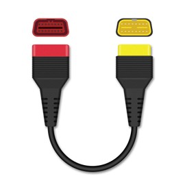 LAUNCH Original X-431 OBD2 Extension Cable 16-Pin Male to Female OBDII Extend Adapter for Car OBD Diagnostic Extender Cord Connector - 1.2ft/36.5cm