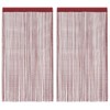 vidaXL String Curtains 2 pcs 100x250 cm Burgundy