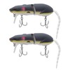 eMagTech 2pcs Rat Mouse Swimbait 15g 15.5cm Topwater Jointed Crankbait