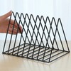Desktop Organizer Rack Rustproof Simple Triangle Geometric Iron File Holder