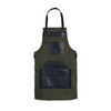 Tanner london Professional Canvas Apron, Multiple Colours,Leather Pockets, Adjustable Straps (Green)