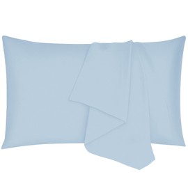 Ambra Linens - Ultra Soft Pillow Protectors 400TC Set of 2 Breathable Pillow Covers 100% Protection Against Stains, Dust & Dirt - Machine Washable