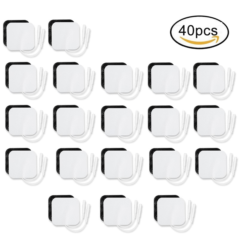 40Pcs Reusable Self adhesive Health Care Massager Electrode Replacement Pads