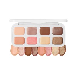 Jutqut 8 Color Cream Eyeshadow Palette, Versatile Matte & Shimmer Shades for Everyday or Glam Eye Makeup, Waterproof and Sweat-proof Lidschattenpalette, Highly Pigmented, Long-Lasting, Easy to Blend