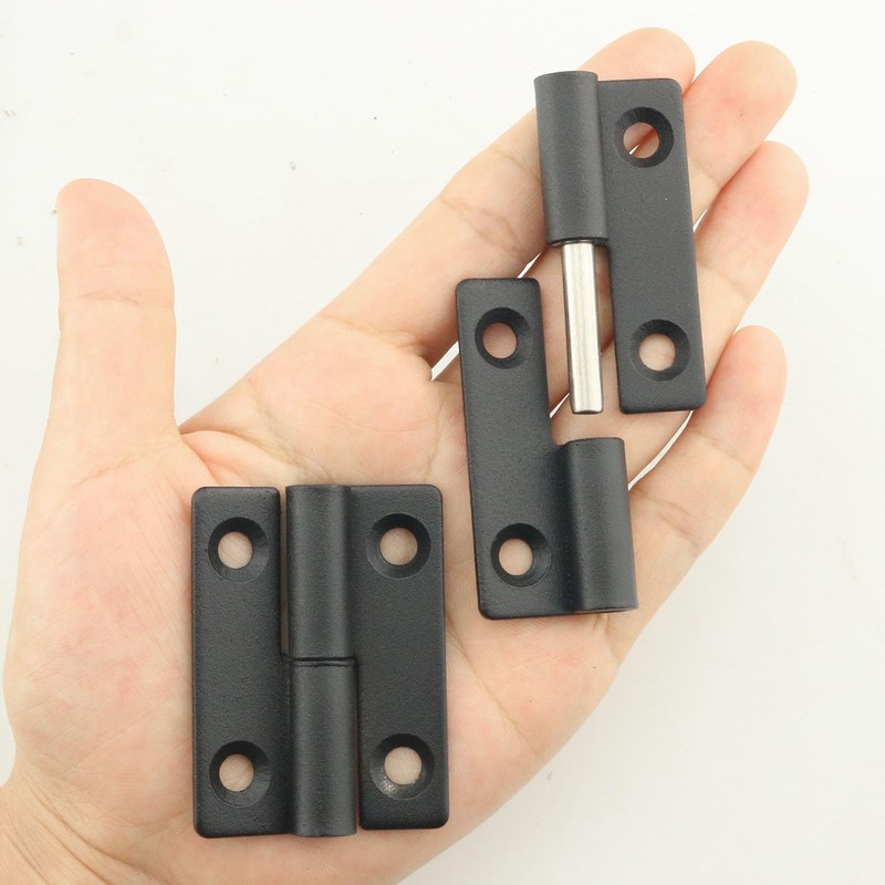 ITROLLE 2PCS 50x36x2mm Black Lift Off Hinge Stainless Steel 304