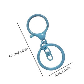 Naisfei 20 Pcs Lobster Claw Clasp Keychain, Colorful Hook for DIY Key Chain Accessories (Multicolor)