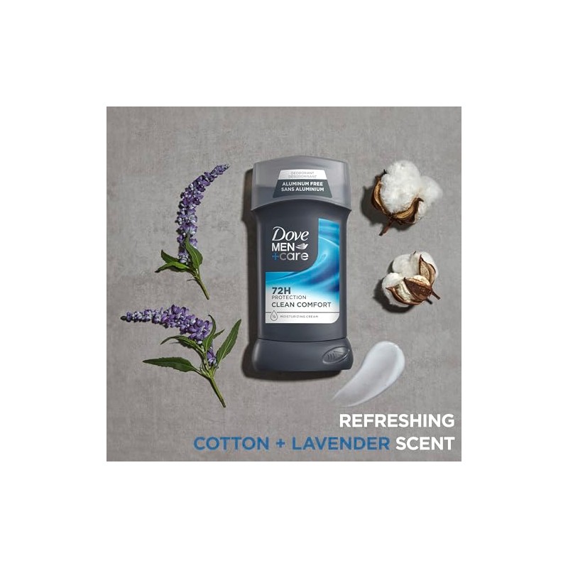 Dove Men+Care Deodorant Stick, Clean Comfort, 3 oz ( Pack
