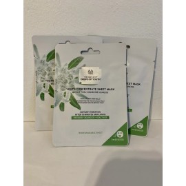 The Body Shop 3x THE BODY SHOP Drops Of Youth Concentrate Sheet Mask NEW DOY Edelweiss Set