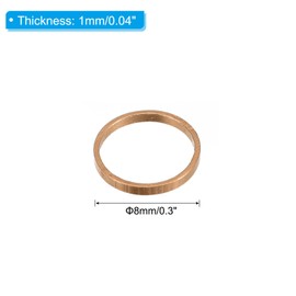 PATIKIL Beading Hoop Earrings, 60 Pcs Round Beading Findings Copper Hoop Earring for DIY Crafts Jewelry Making Earring Necklace Supplies(16mm, Rose Gold)