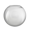 Aspen Creative 28005-60-1, 6" Clear Glass Globe, Neckless for Wall