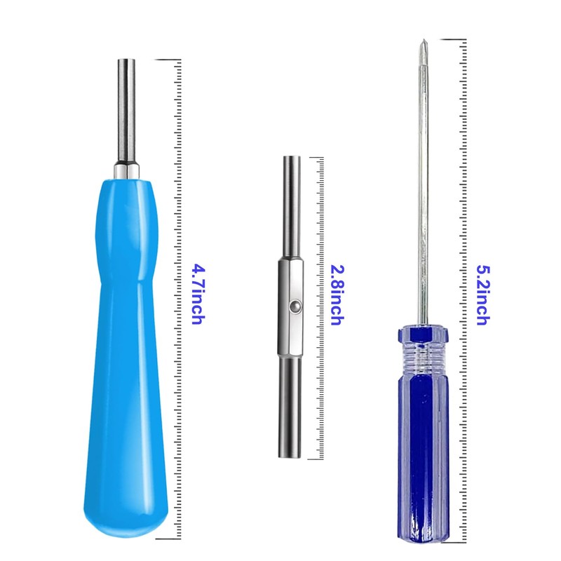 EXSEK Triwing Screwdriver, 3.8mm 4.5mm Gamebit Screwdriver Security Bit Screw