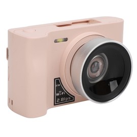 WiFi-Digitalkamera, Digitalkamera 2,88-Zoll-Bildschirm 16-facher Digitalzoom MP3-Spiele für Wachstumsaufzeichnung (PINK)