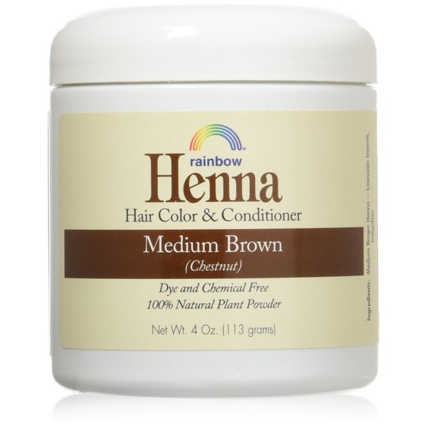 Henna (Persian) - Med Brown (Chestnut), 4 oz (pack of 2)