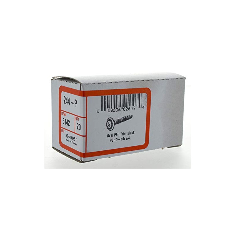 Hillman 3142 10 x 3/4-Inch Oval Phillips Trim Screw with