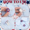 KINCHYGO 6 Pack Rhinestone Flower Button Covers for Shirts, Colors