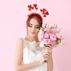 JATOMSSM 1 Pack Valentine's Heart Headbands Sequins Glitter Heart Hair