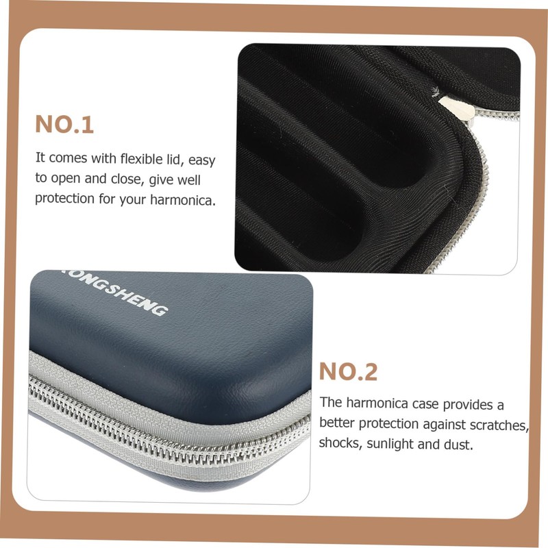ibasenice Harmonica Bag Eva Harmonica Case Harmonica Storage Custom Harmonica