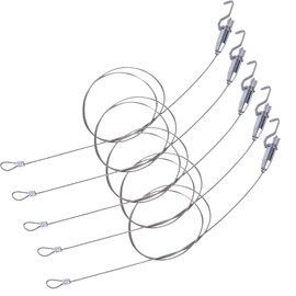 Rissey Universal Picture Rail Wire Hook Frame Hook, Load Capacity Approx. 44.1 lbs (20 kg)
