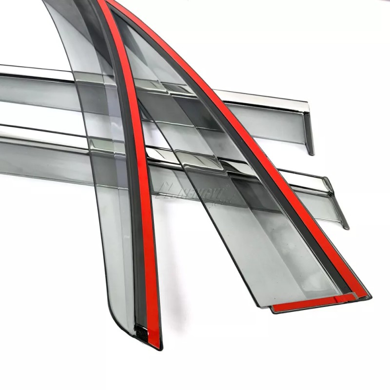 ZTT Smoke Tinted Window Deflector Wind Rain Guards For 2022-2024