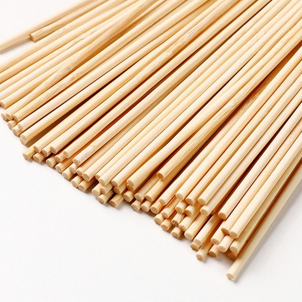 RYAN Wooden Sticks, Round Wood, Pack of 100, Wooden Sticks for Crafts, Diameter 3 mm, Length 30 cm, Wooden Sticks for Crafts, Model Making, DIY Crafts, Wooden Sticks Crafts