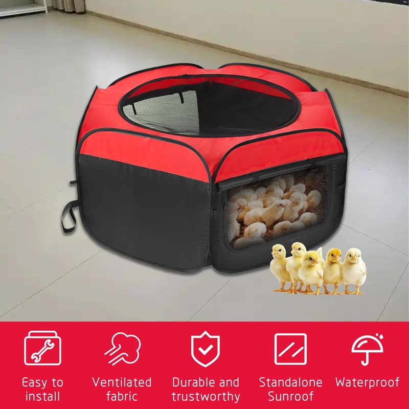 Chicken Box for Chick Starter Kit,Portable Brooder Pen/Chicken Playpen Supplies