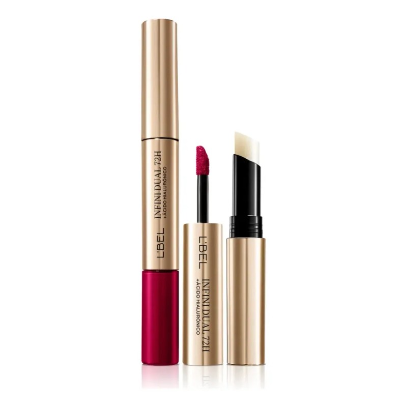 Labial Infini Dual Mate Satinado L'bel