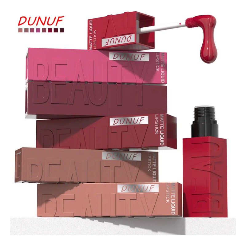Labial Líquido Mate Waterproof Dunuf 1 Pieza