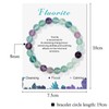 YOKIKA Fluorite Bracelets for Womens, Adjustable Fluorite Bracelet Crystal Bracelet