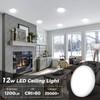 zemty LED Ceiling Light Fixture 6.5 Inch, 12W 1200lm Light