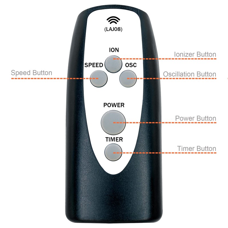 Replacement Remote Control for Lasko 2551 2554 2559 4824 T32202