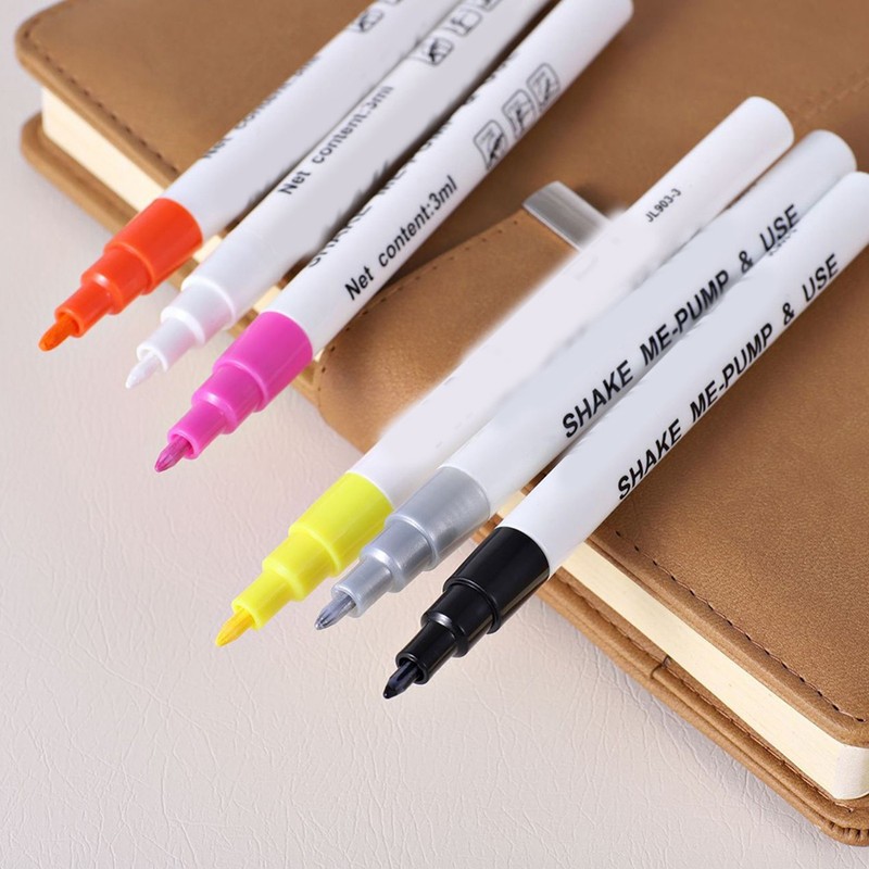 12 Color Nail Painting Pen 3D Nail Polish Paint Graffiti