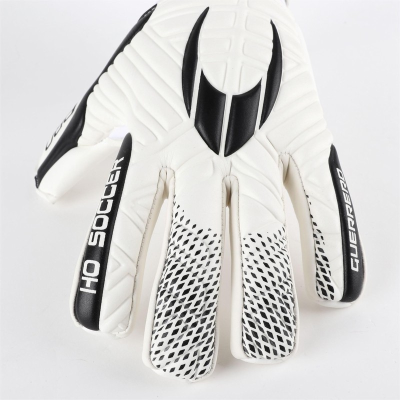 HO Soccer Guerrero Pro Justice NG Torwarthandschuhe, Uni, Erwachsene, Weiß/Schwarz,