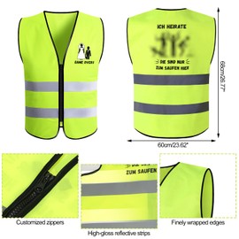 HOWAF Bachelor Party Men's Costume, JGA Men's Vest, Groom Hat, JGA Hat, Sunglasses, Funny Gift Idea for JGA Costume Men, Hen Party Accessories Men, Stag Night Man