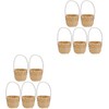 Happyyami 10 x Small Wicker Basket