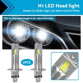 MAX COOL H1 LED Headlight Kit 220W 30000LM Globes Car Bulbs High Low Beam 6000K White