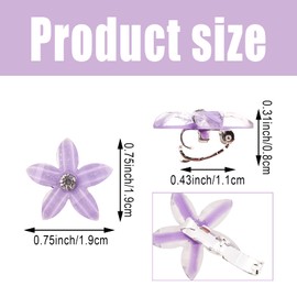 30 PCS Mini Flower Hair Clips Small Cute Hair Pins Tiny Mini Claw Clips Lily Flower Clips Hair Barrettes Hair Accessories for Women Girls Gift