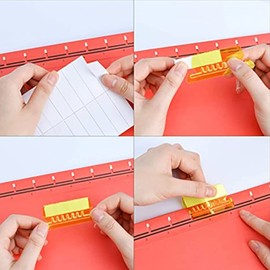 PEILINZE Hanging File Files 10 Pack Hanging File Tabs Insertable Tabs 2 Inch File Folder Tabs and Inserts Office Supplies