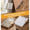 4 Pcs Notebook Pen Holder, Gold Adjustable Pen Clip Holder
